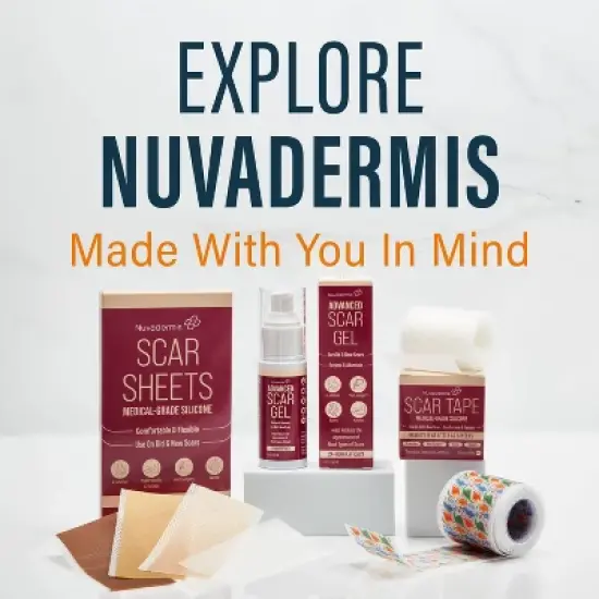 Nuvadermis Silicone Medical Grade Reusable Scar Tape - Clear - 60" Roll image {9}