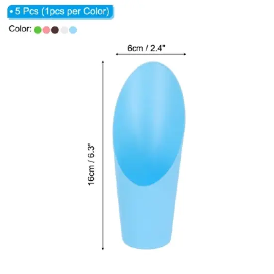 Unique Bargains Plastic Garden Potting Shovel 16 x 6 cm 5 Pack 1 Pc image {1}