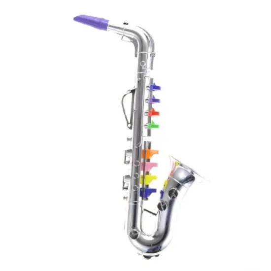 Link Ready! Set! Play! Saxophone with 8 Colored Keys Musical Instrument Early Education Toy for Kids image {2}
