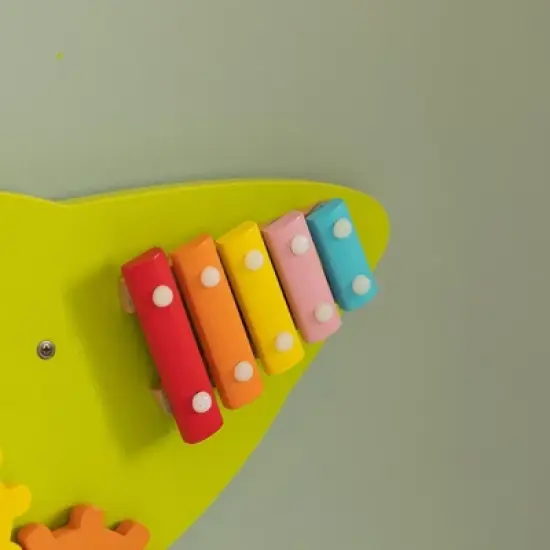 ShpilMaster Wooden Alligator Sensory Wall Mounted Learning Activity Center For Playroom, Nursery, Preschool, and Doctors' Office image {10}