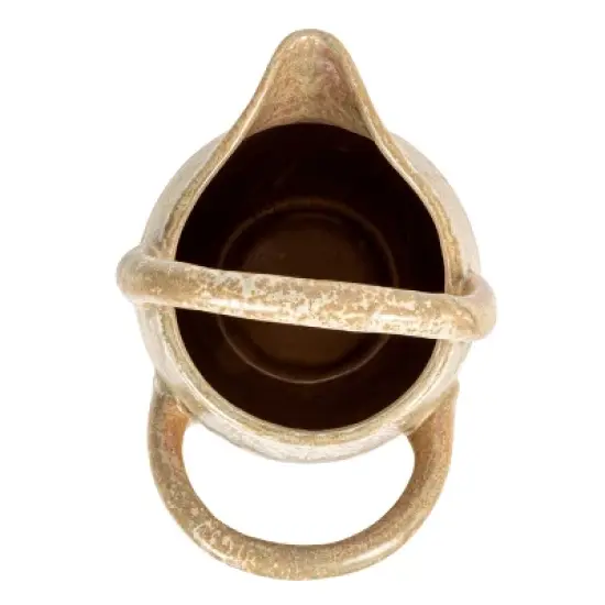 Storied Home Stoneware Watering Pitcher with Handles, Reactive Glaze image {3}