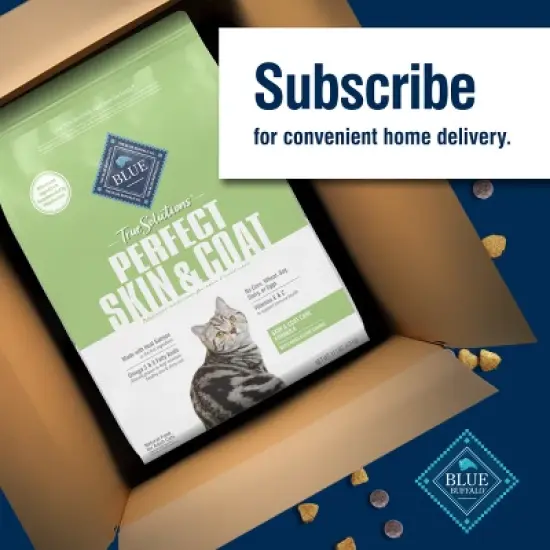 Blue Buffalo True Solutions Perfect Coat Skin and Coat Care Adult Salmon flavor Dry Cat Food image {10}