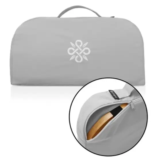 Prajna  Meditation Bench - Bamboo, Folding Yoga Stool with Cushion and Carry Bag image {4}