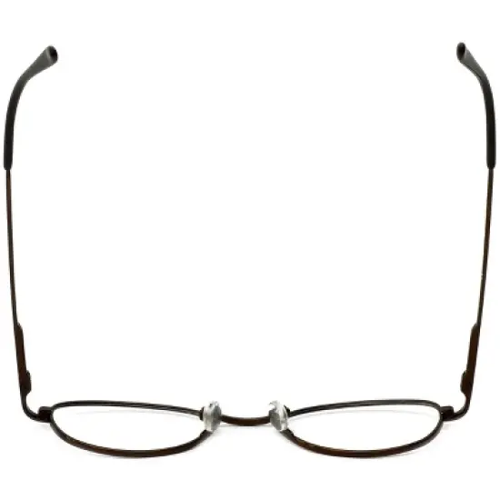 Flex Collection by Vivid FL-76 Designer Blue Light FIlter Reading Glasses in Brown 46mm +2.50 | Ladies | Oval Shape | Small Fit image {4}