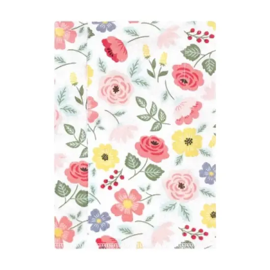 Hudson Baby Infant Girl Cotton Flannel Burp Cloths, Modern Botanical 7 Pack, One Size image {2}