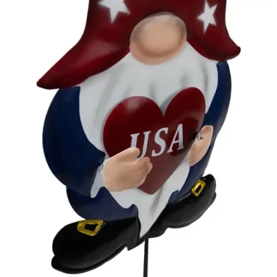 Northlight USA Patriotic Gnome Outdoor Garden Stakes - 27.5" - Set of 2 image {4}