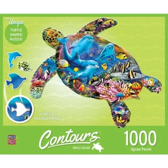 MasterPieces 1000 Piece Jigsaw Puzzle - Turtle Sailing - 25.6"x20.4" image {1}