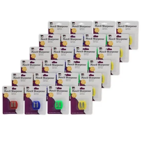 Charles Leonard Two Hole Pencil/Crayon Sharpener, Pack of 24 image {6}