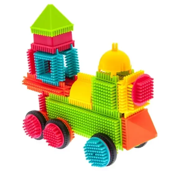 PicassoTiles&reg; Bristle Lock Tiles Building Blocks, 120-Piece image {1}