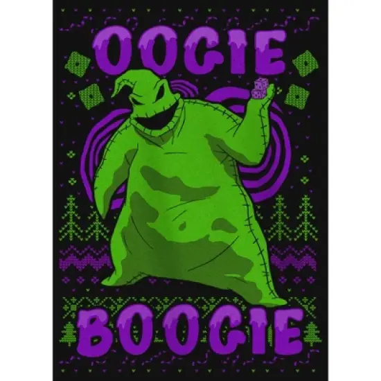 Girl's The Nightmare Before Christmas Oogie Boogie Ugly Sweater T-Shirt image {1}