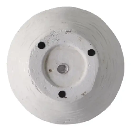 Modern Ceramic Flower Pot and Planter - Indoor and Outdoor Use - Earthy Decorative Accent for Room, Garden, Patio, or Entryway Decor - 7" White & Tan image {6}