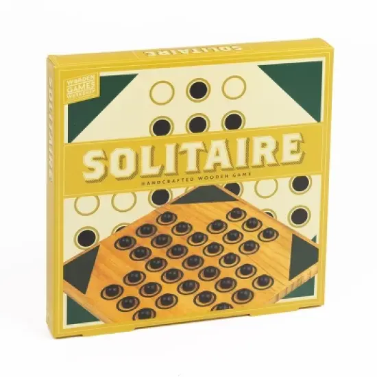 Professor Puzzle USA, Inc. Solitaire | Classic Wooden Family Board Game image {1}