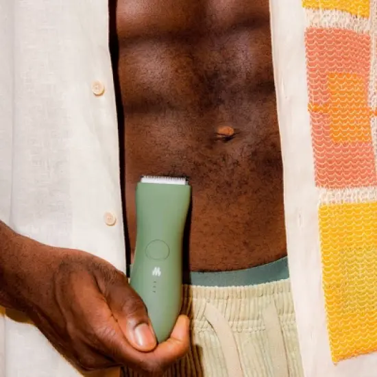 Meridian Trimmer Original Pubic & Body Hair Trimmer for Men & Women, Below-the-Belt Groomer, Ball Trimmer, Bikini Trimmer - Sage image {9}