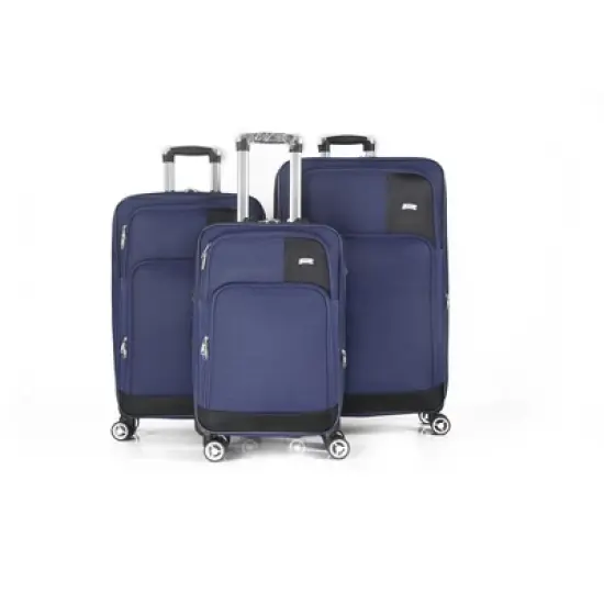 Mirage Luggage Brian Soft Shell Lightweight Expandable 360 Dual Spinning Wheels Combo Lock 28", 24", 20" 3 Piece Luggage Set image {5}