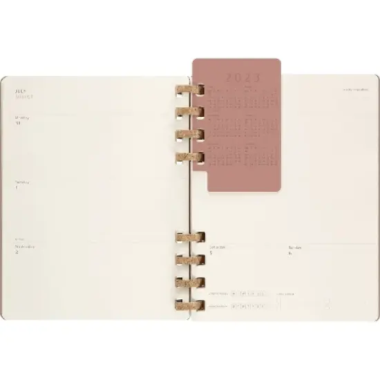 Moleskine 2023-24  Academic Weekly Planner 10"x8" XL Spiral Almond image {8}