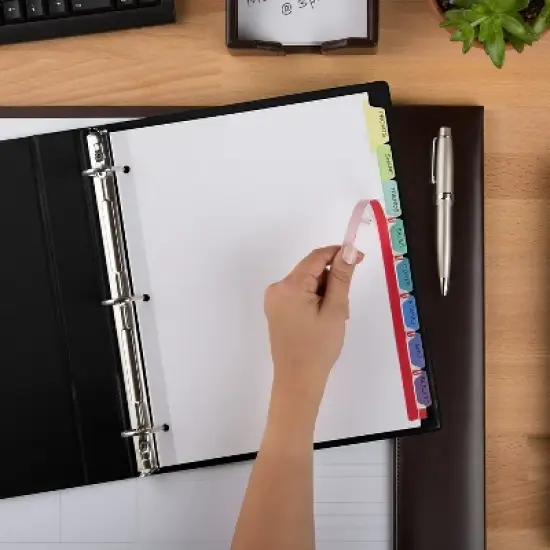 Avery Print & Apply Clear Label Dividers w/Color Tabs 8-Tab Letter 25 Sets 11993 image {6}