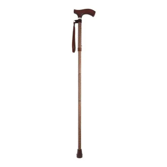 Switch Sticks Cognac Aluminum Folding Cane 32 to 37 Inch Height image {1}
