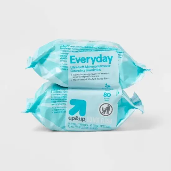 Everyday Ultra-Soft Makeup Remover Cleansing Towelettes - Scented - up&up&trade; image {10}
