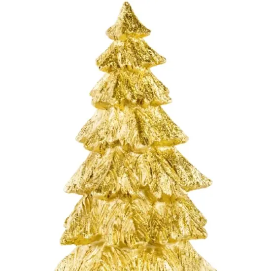 Northlight Metallic Woodland Layered Christmas Tree Decoration - 9.5" - Gold Finish image {2}