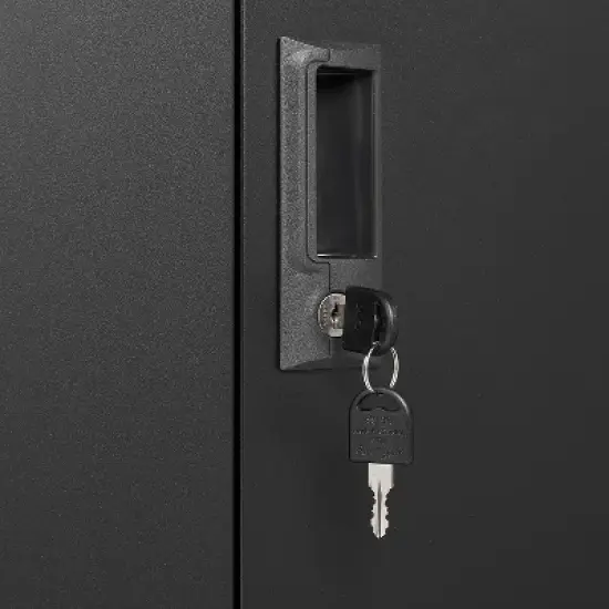 KTMBDW Metal Cabinet, Entryway Cabinet with Adjustable Shelves, Metal Storage Cabinet for Classroom, Living Room, Kitchen, Outdoor image {3}