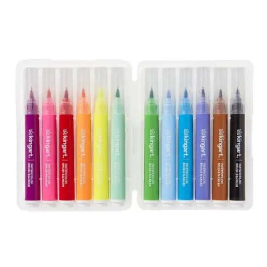 KINGART Brush Tip Markers 12 Colors image {6}