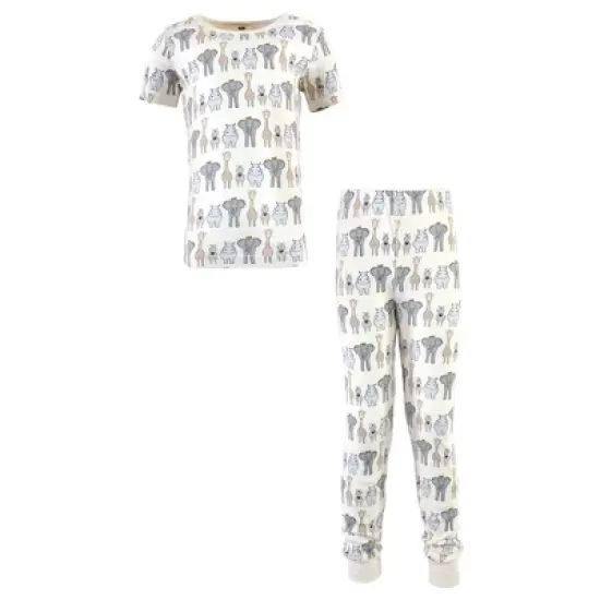 Hudson Baby Infant Boy Cotton Pajama Set, Royal Safari image {3}