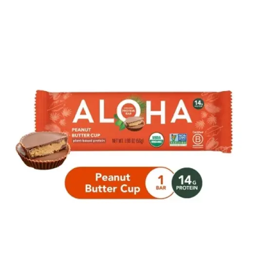 ALOHA Peanut Butter Cup Bar - 1.98oz image {2}