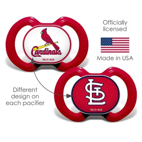 BabyFanatic Officially Licensed Pacifier 2-Pack - MLB St. Louis Cardinals image {4}