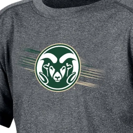 NCAA Colorado State Rams Boys' Gray Poly T-Shirt image {2}