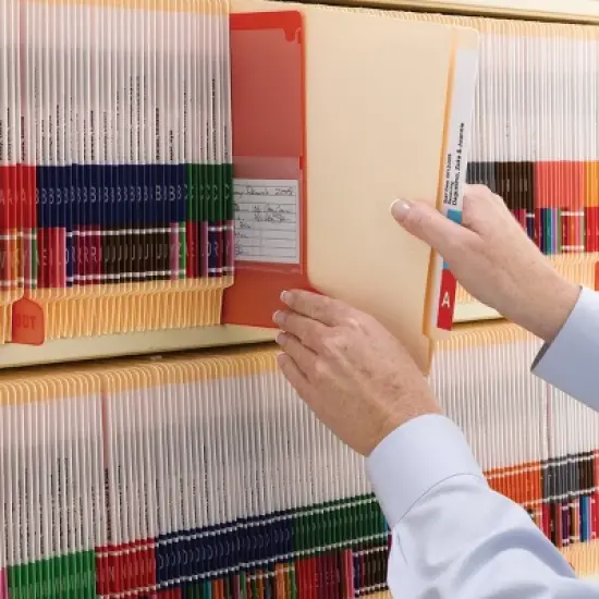 Smead End Tab Fastener File Folder, Shelf-Master  Reinforced Straight-Cut Tab, 2 Fasteners, Letter Size, Manila, 50 per Box (34115) image {10}