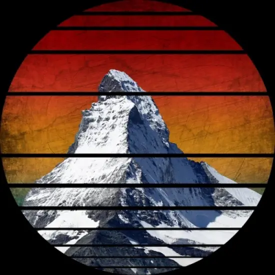 Women's Design By Humans Vintage Snow Mountain Peak By punsalan Racerback Tank Top image {1}