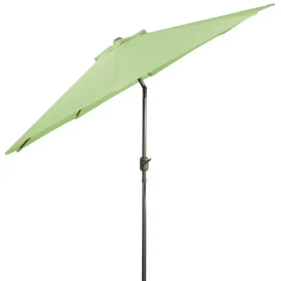 Northlight 9ft Outdoor Patio Market Umbrella with Hand Crank and Tilt, Sage Green image {4}