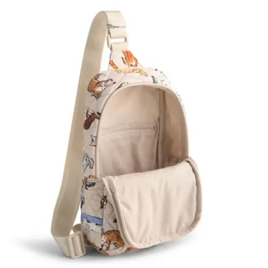 Vera Bradley Women's Outlet Cotton Essential Sling Backpack image {2}