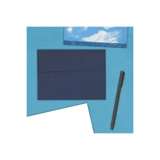JAM Paper A6 Invitation Envelopes 4.75 x 6.5 Navy Blue LEBA667 image {3}