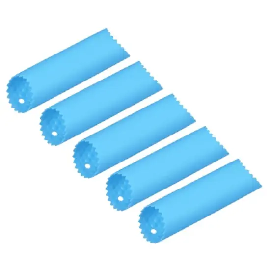 Unique Bargains Kitchen Non-Slip Flexible Silicone Garlic Cloves Skin Remover Peeler 5 Pcs image {8}