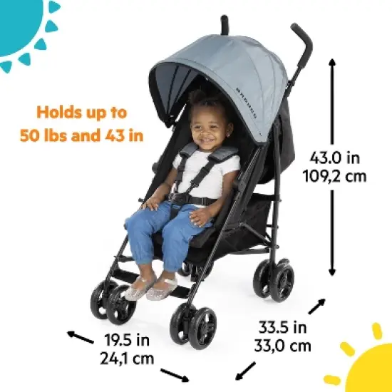 Bright Starts Ford Bronco HighGear Lightweight Baby Stroller - Gray image {12}