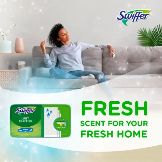 Swiffer Sweeper Wet Mopping Cloths Refills - Fresh Scent image {3}