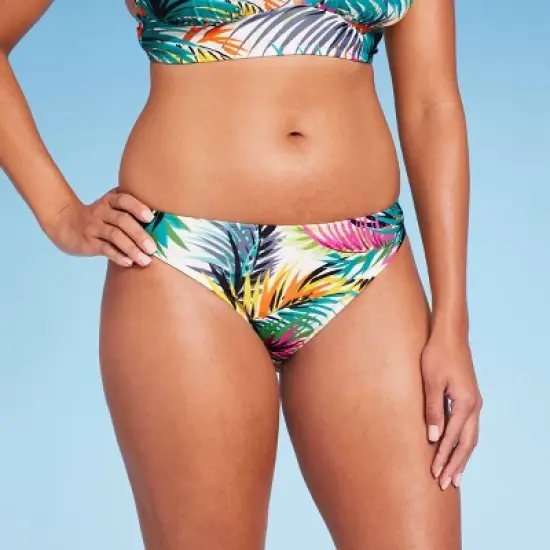 Women's Low-Rise Cheeky Bikini Bottom - Shade & Shore&trade; Multi Tropical Print image {3}