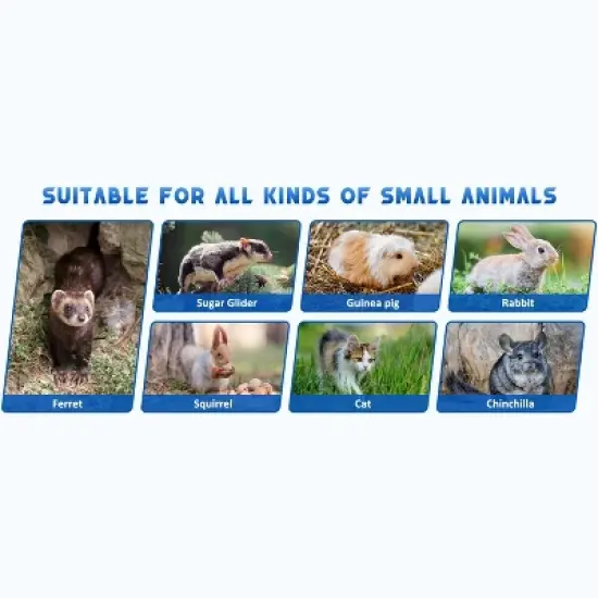 Metal Small Animal Cage, 6-Tier Ferret Cage with Removable Flannel ramps and Hammock for Chinchillas/Guinea Pig/Rabbit/Rolling Critter Nation Cage image {11}