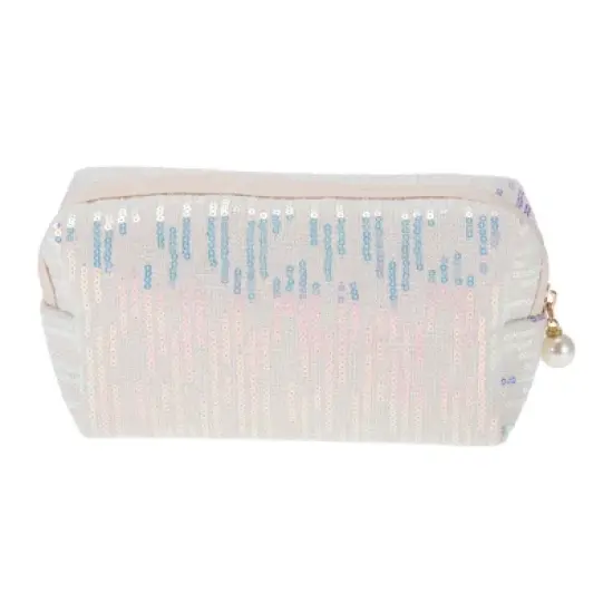 Unique Bargains Women Durable Fashionable Sequin Makeup Bag 1 Pc image {3}