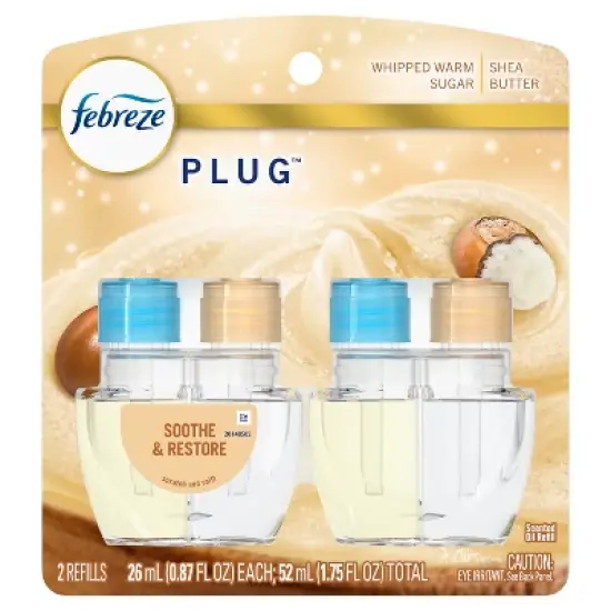 Febreze Plug Dual Refill Air Freshener - Soothe & Restore - 1.75 fl oz/2ct image {1}
