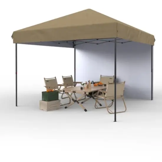10x10 Pop Up Canopy Tent Outdoor Canopy with Removable Sidewalls Heavy Duty Commercial Instant Tent Shelter (1-Sidewall) image {9}