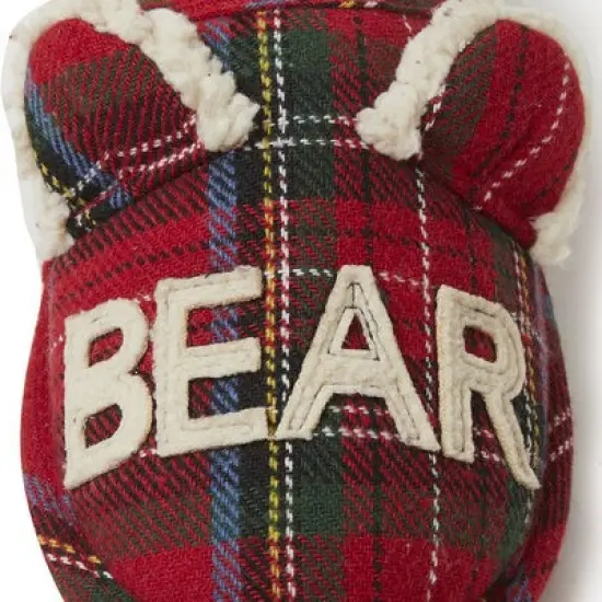 Dearfoams Kid's Remy Plaid Lil Bear Family Clog Slipper image {2}