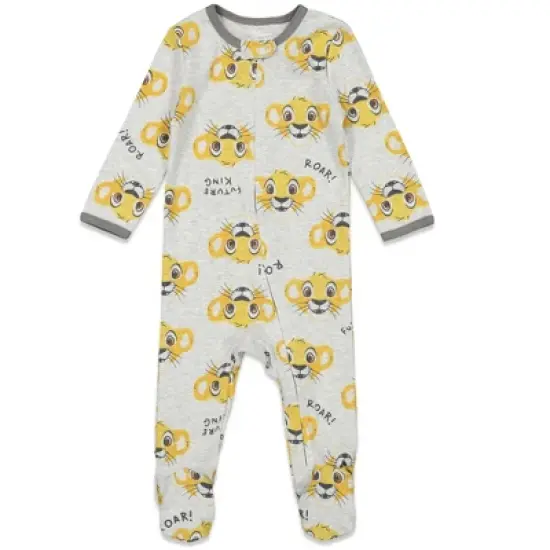 Disney Winnie the Pooh Lion King Monsters Inc. Pixar Toy Story Baby 2 Pack Sleep N' Play Coveralls Newborn to Infant image {2}