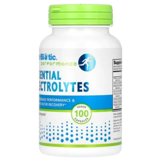NutriBiotic Performance, Essential Electrolytes, 100 Vegan Capsules image {2}
