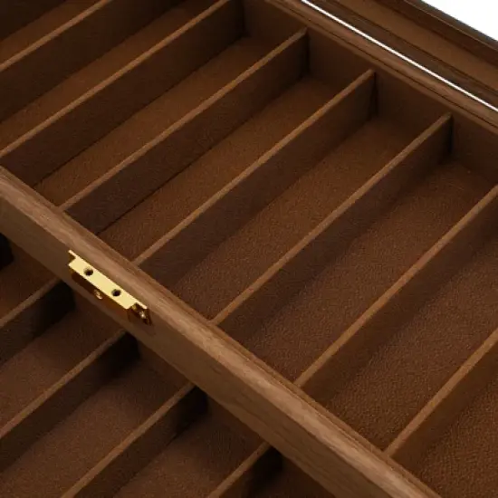 YIYIBYUS 2-Tier Knife Display Case Organizer, Desktop Knife Storage Box image {4}