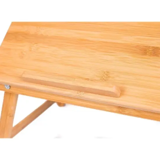 BIRDROCK HOME Bamboo Laptop Bed Lap Tray  - Natural image {8}