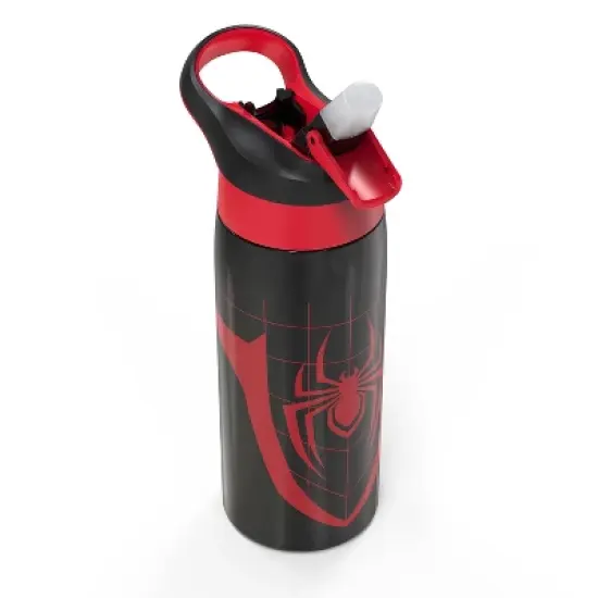 Zak Designs 19 fl oz Stainless Steel Vacuum Insulated Riverside Spider-Man Water Bottle: Kids & Boys Drinkware, Dishwasher-Safe image {3}