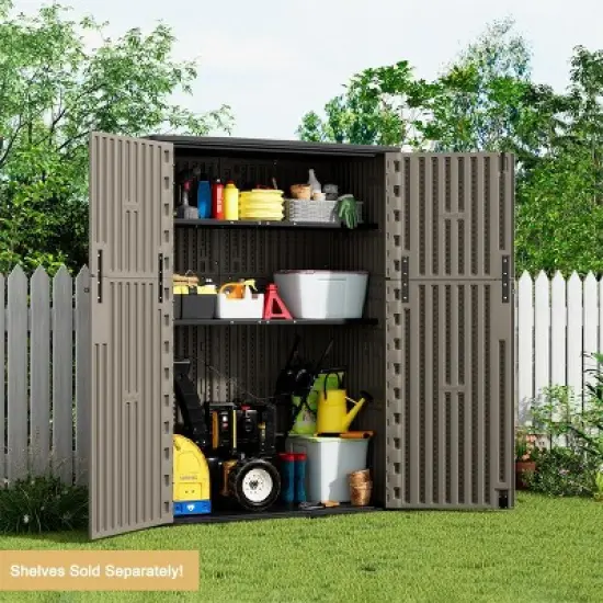 Decksplore Outdoor Storage Cabinet Multi-functional Storage Cabinet Storage Box Waterproof Outdoor Storage Shed image {11}