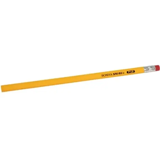 School Smart No 2 Pencils, Hexagonal with Latex-Free Erasers, Pack of 144 image {6}